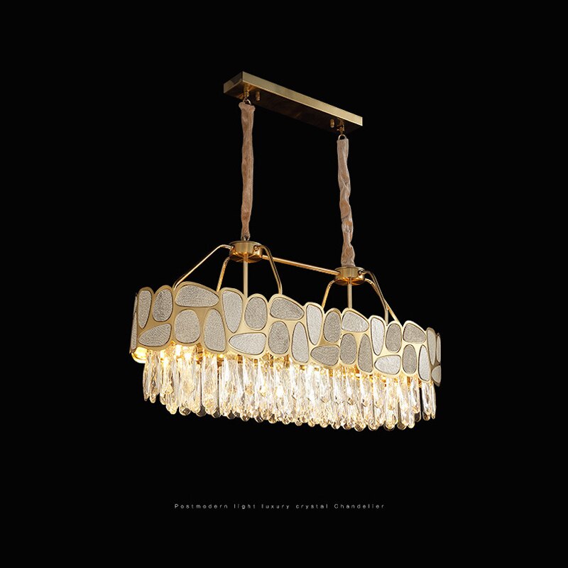 Crystals Ceiling Chandelier New Trend Modern Suspension Lustre Chandeliers For Dining Room Lighting