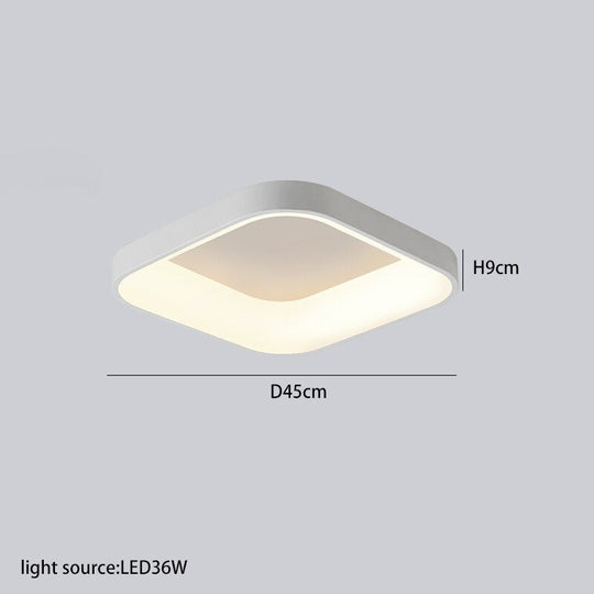 Led Ceiling Light For Living Room Bedroom Lighting Lamps Modern Fashionable Round Square Rectangle