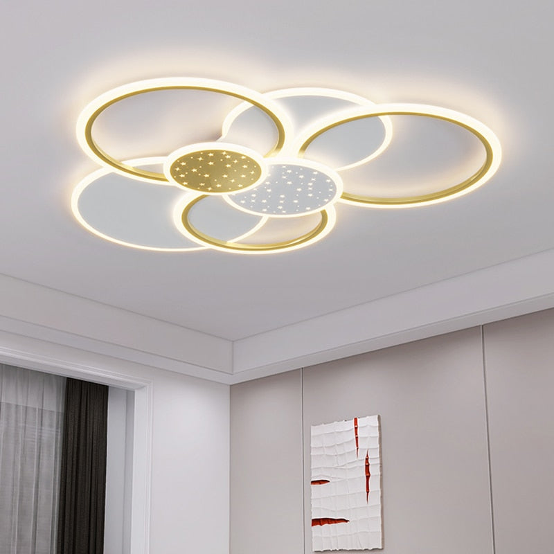 Nordic Luxury Hall Main Lamp Living Room Led Chandeliers Bedroom Home Decoration Modern Minimalist