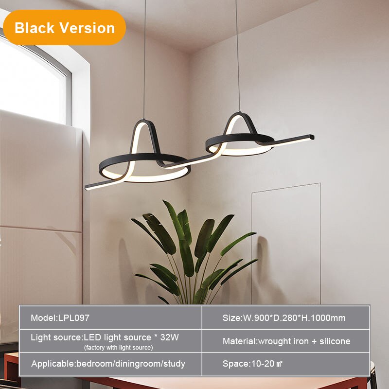 Nordic Led Pendant Lights Modern Dining Table Iron Pendants Minimalist Home Bedroom Study Bar Lamps