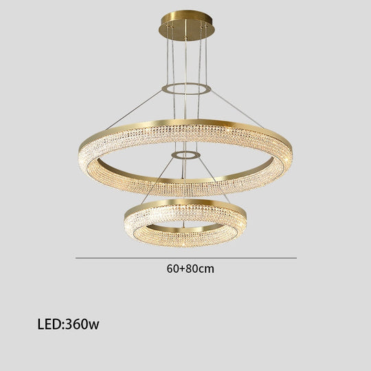 Hanna - Luxury Crystal Chandelier For Living Room Dining Pendant Light