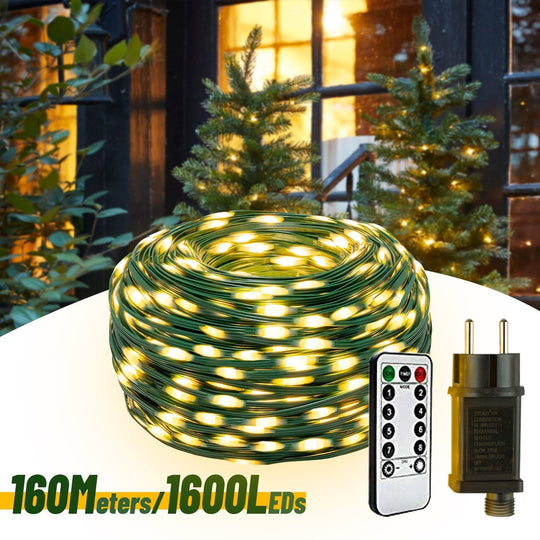 Waterproof Led Garland: 60M - 160M Fairy String Lights For Gazebo And Festive Occasions String