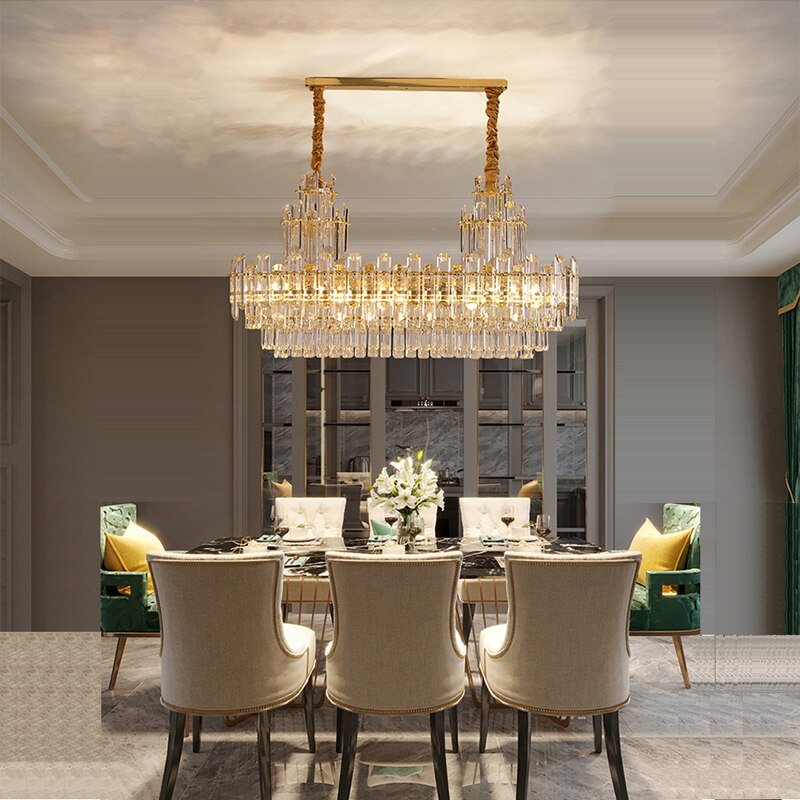 Luxury White Crystal Chandeliers For Living Room Dining And Villa Lighting Chandelier