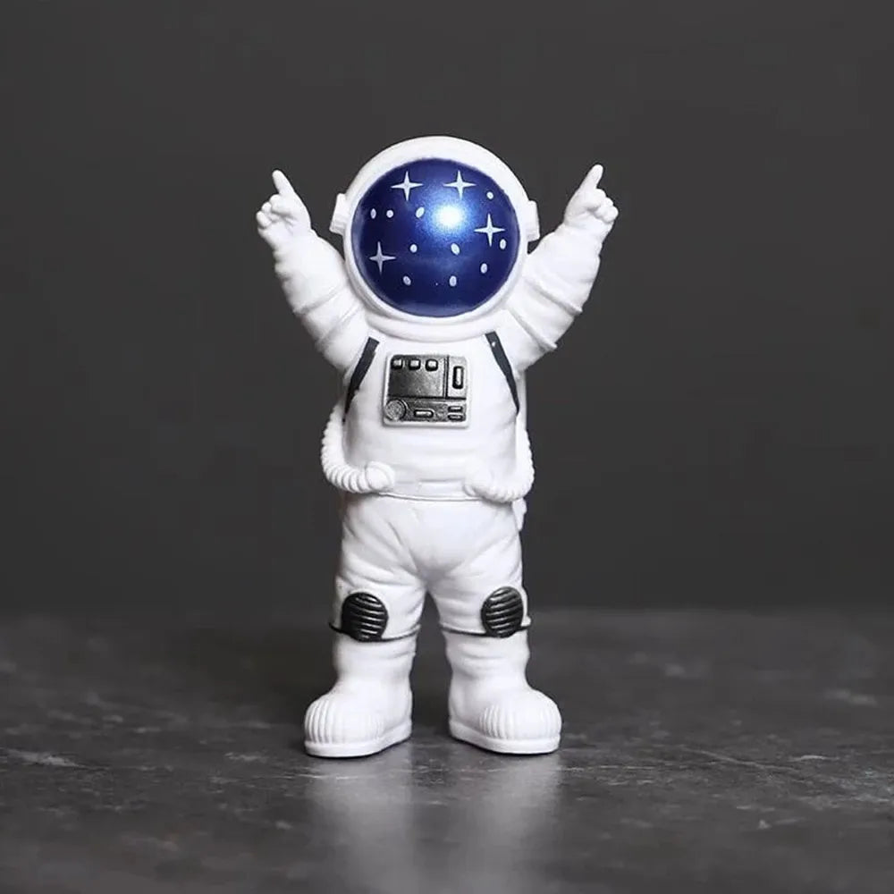 4 Pcs Astronaut Figure Statue Figurine Spaceman Sculpture Educational Toy Desktop Home Decoration