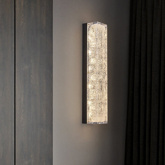 Bedside Copper Crystal Led Wall Lamp For Living Room Background Corridor Light Postmodern Resin Wall