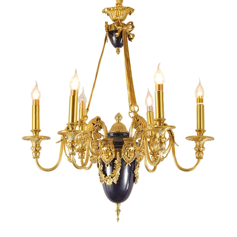 Grandeur - French Antique Luxury European Style Brass Chandelier For Hotel Lighting Chandelier