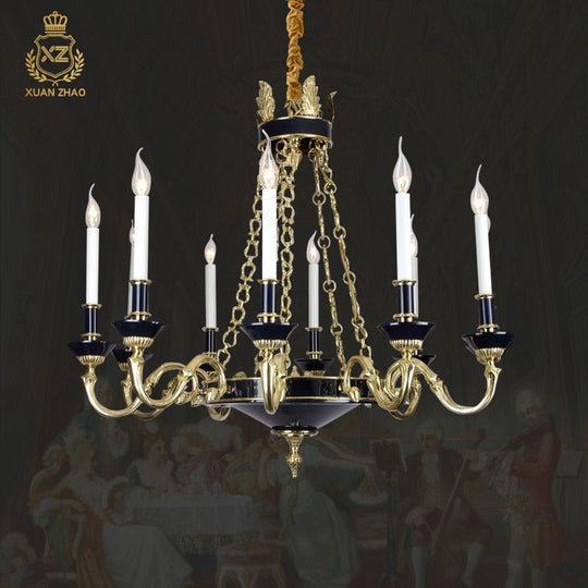 L’élégance - French Handmade Luxury Ceiling Candle Living Room Bedroom Chandelier 6Lights D75