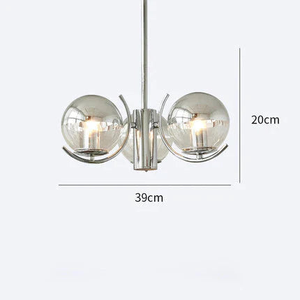 Art Chandelier Living Room Bedroom Modern Minimalist Designer Model 3 Heads Pendant