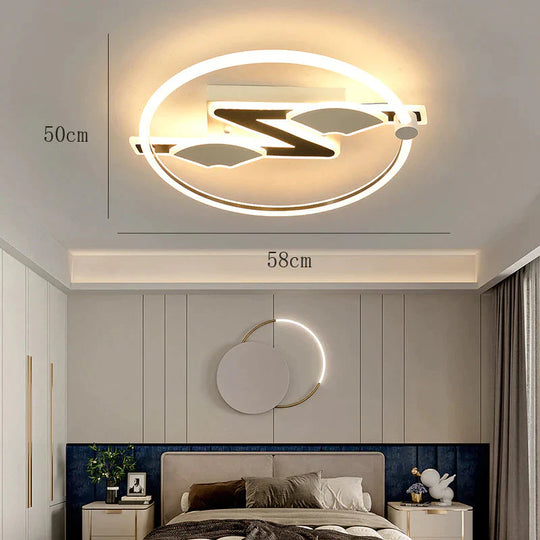 Modern Simple Round Light In The Bedroom Creative Acrylic Study Lamp Super Bright Led Living Room
