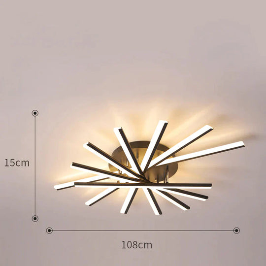 Modern Simple And Creative Black White Rotating Living Room Lamp Bedroom Study Led Acrylic Nordic