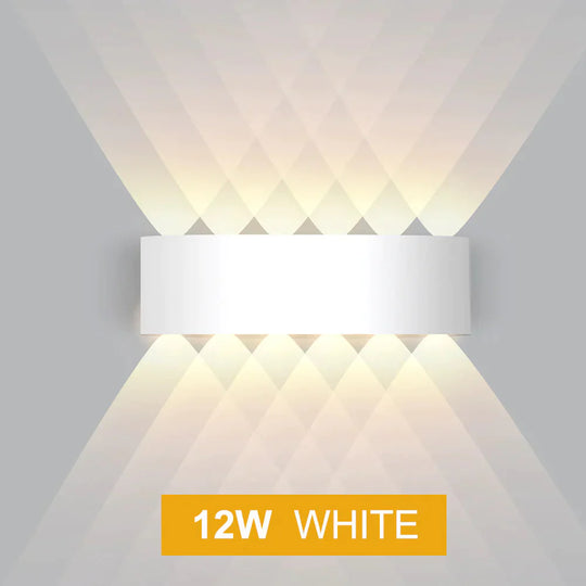 Led Wall Light Outdoor Waterproof Modern Nordic Style Indoor Lamps Living Room Porch Garden Lamp 2W