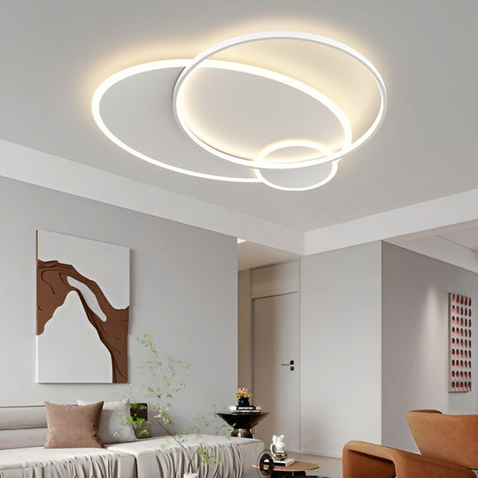 Minimalist Chandeliers Creative Simple Postmodern Ultra - Thin Living Room Light Lighting Nordic