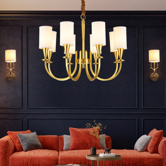 Refined Copper Elegance: Classic American Country - Style Chandelier For Living Spaces Chandelier