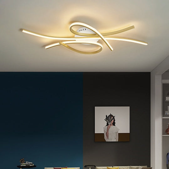 New Modern Led Chandelier For Bedroom Corridor Foyer Living Room Dining Black/Gold Ceiling Light