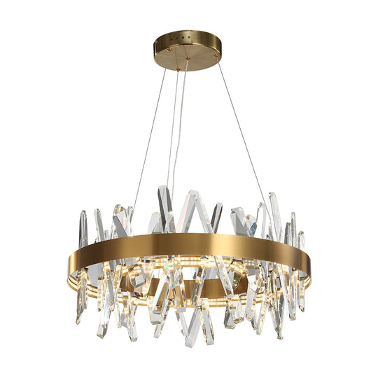 Modern Led Chandelier For Living Room Dining Home Decor Bedroom Round Indoor Lighting Stepless