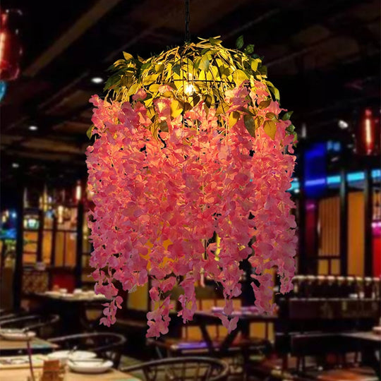 Modern Style Restaurant Flower Plant Pendant Light Bar Cafe Lobby Atmosphere Chandelier