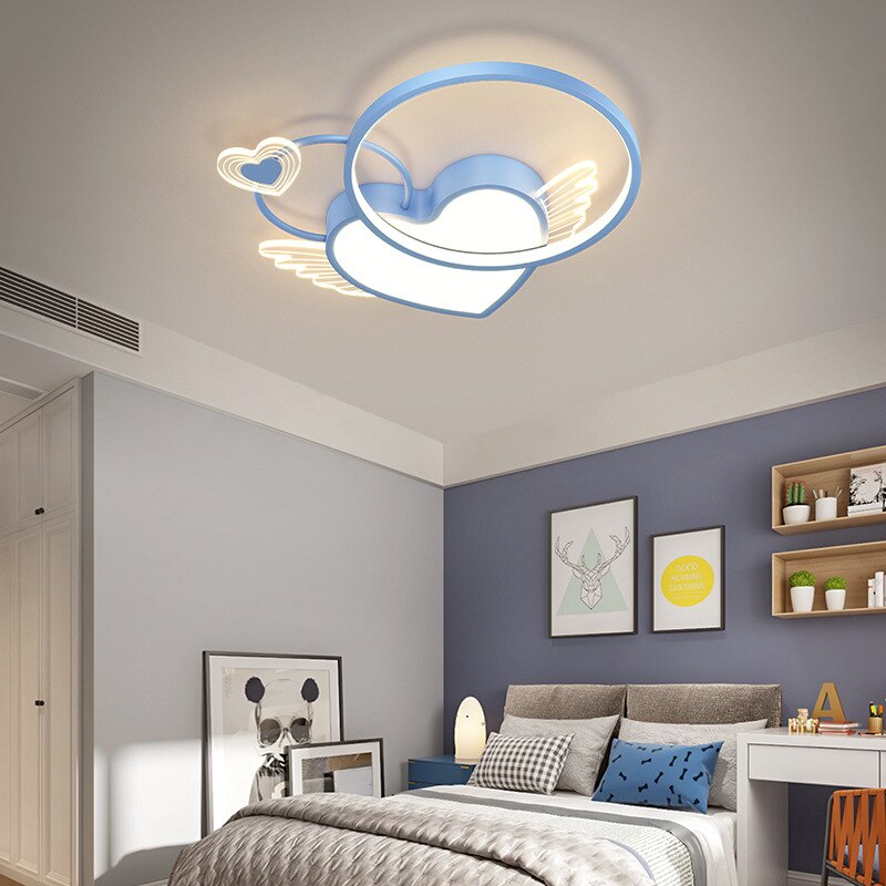 Heart Shape Fixture Creative Led Bedroom Light Ceiling Lamp