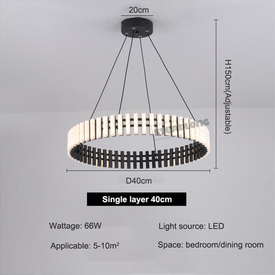 Modern Led Piano Ceiling Chandeliers Nordic Ring Living Dining Room Pendant Lamp Bar Bedroom