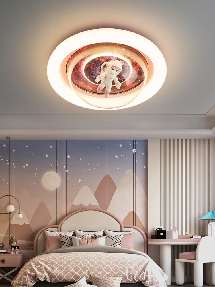 Round Led Ceiling Lights For Kids Baby Bedroom Study Room Modern Lamp Boys Girls Children Light