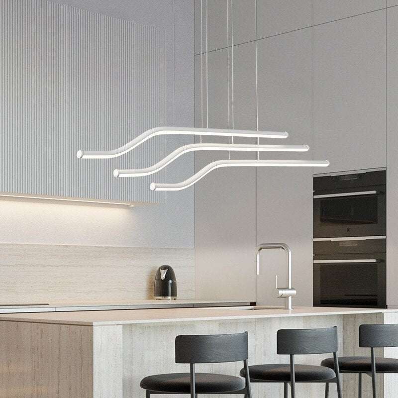 Modern Led Chandeliers For Dining Room Kitchen Żyrandol Kitchen Room Bar Shop Length 1000Mm