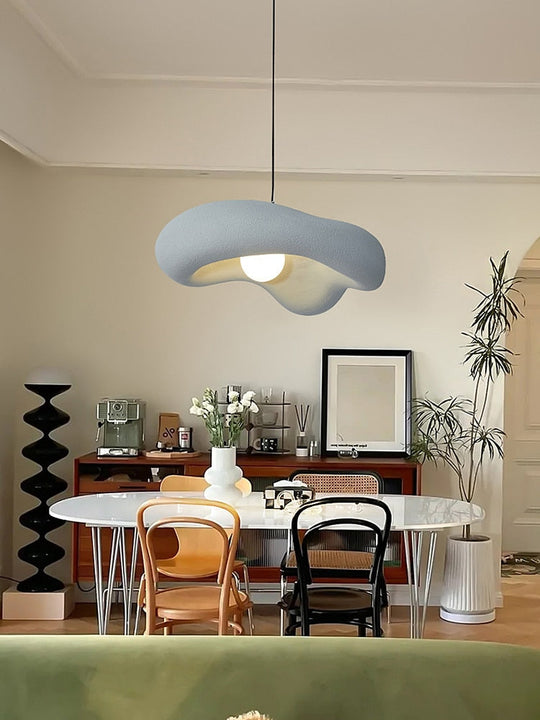 Nordic New Wabi - Sabi Cream Restaurant Led Chandelier Minimalist Bedroom Bar Table Suspend Lamp