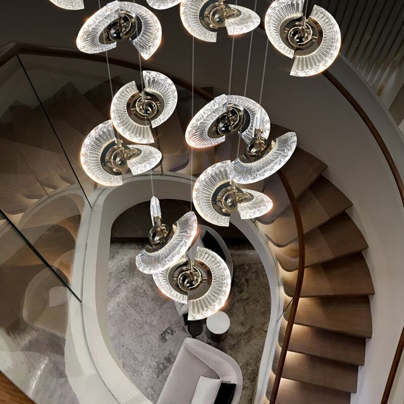 Led Dimmable Lights Modern Ufo Ceiling Chandeliers Lustres Pendant Lamps Hanging Stair Living Room