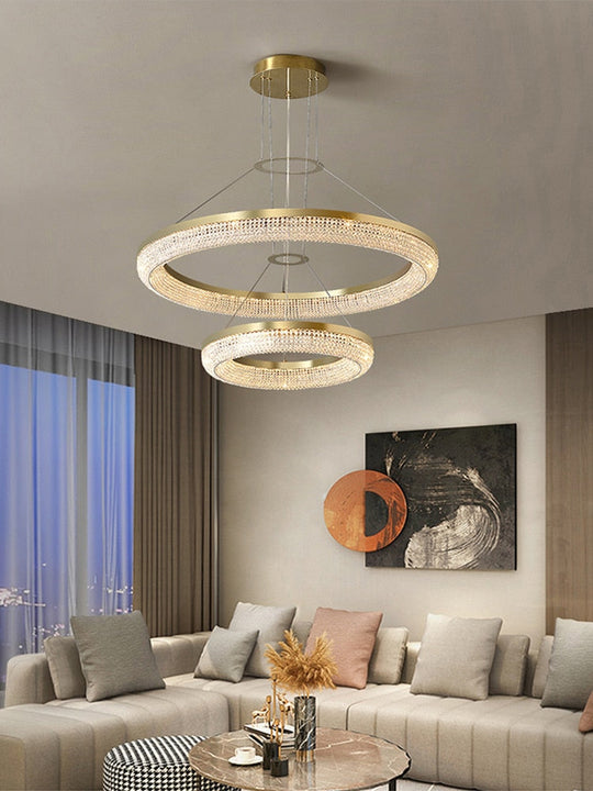 Hanna - Luxury Crystal Chandelier For Living Room Dining Pendant Light