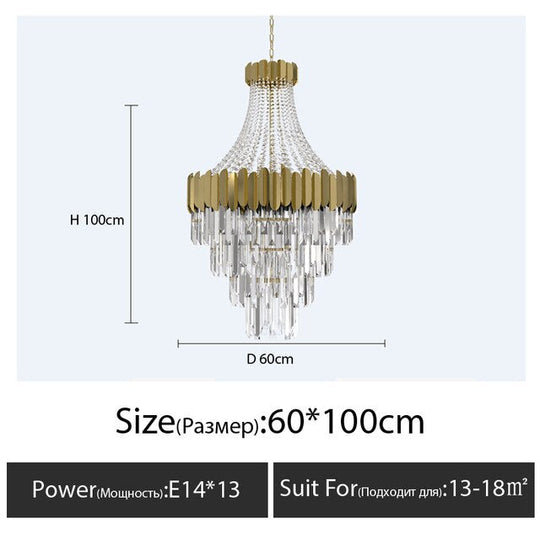 Luxury Long Large Stair K9 Crystal Chandelier Lustres De Cristal Led Pendant Light Hotel Villa