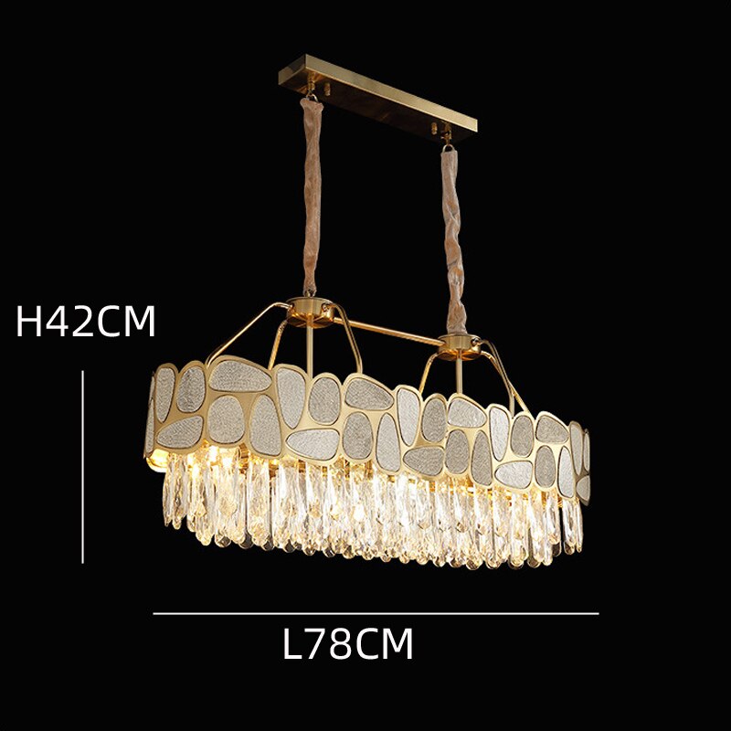 Crystals Ceiling Chandelier New Trend Modern Suspension Lustre Chandeliers For Dining Room Lighting