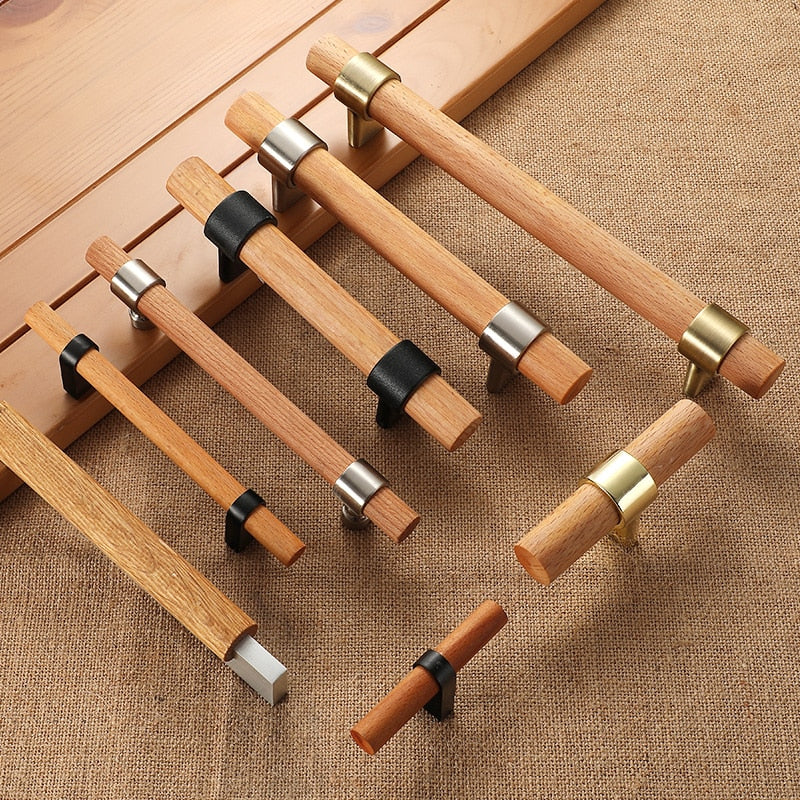 Wood Handles For Furniture Bronze In Cabinet Pulls And Modern Black Kitchen Doors Drawer Kids Gold