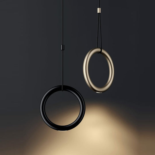 Nova - Modern Led Ring Circle Pendant Lamp For Restaurant Bar Bedroom And Staircase Light