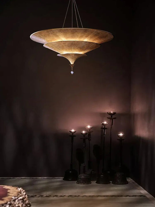 Buddhist Mood Teahouse Chandelier Southeast Asian Hanging Lamp Wabi - Sabi Pendant Light For Home