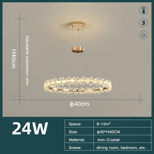 Modern Crystal Led Chandeliers Lamp For Home Living Dining Room Deco Lights Bedroom Table Lighting