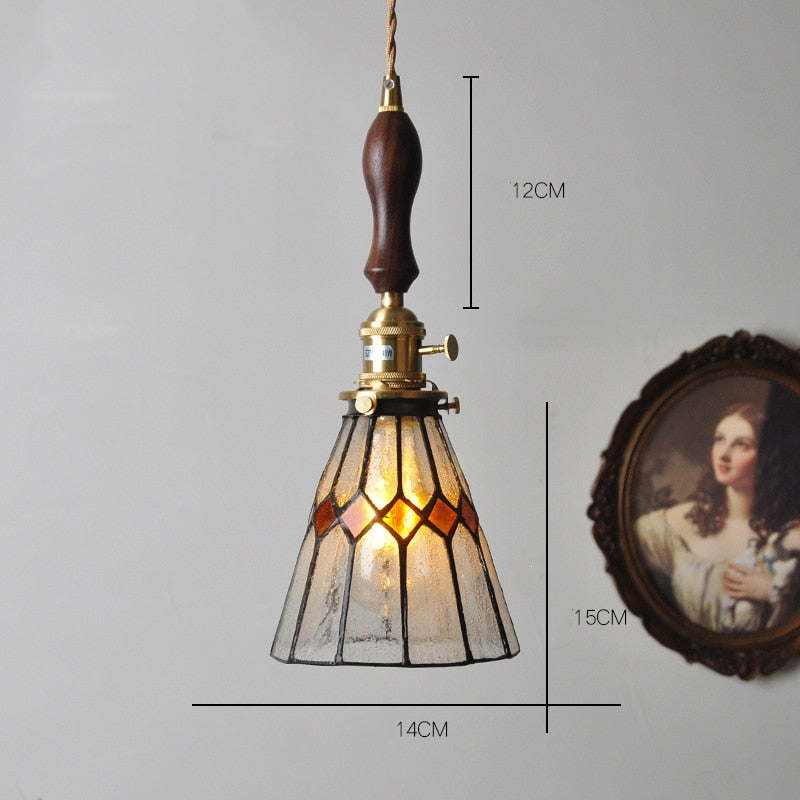 New Nordic Glass Led Pendant Lights Fixtures Copper Bedroom Dinning Room Restaurant Modern Hanging