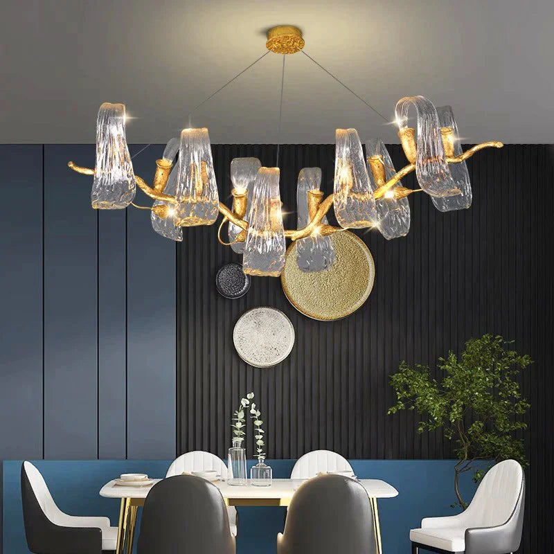 Nordic Home Decor Dining Room Pendant Lamp Lights Indoor Lighting Crystal Hanging Chandelier Lamps