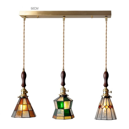 New Nordic Glass Led Pendant Lights Fixtures Copper Bedroom Dinning Room Restaurant Modern Hanging