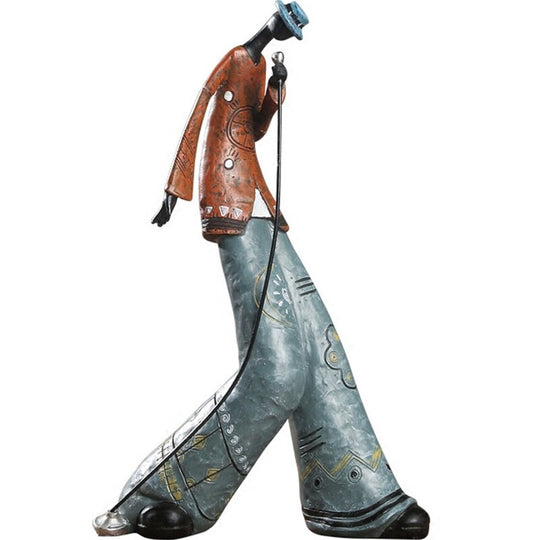 Rock Band Art Statue: Resin Character Model For Creative Home Decor And Craft Supplies Items