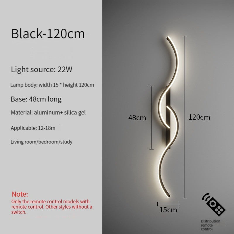 Led Bedside Wall Sconce Lamp For Living Room Bedroom Stair Modern Art Interior Lights Light Fixture