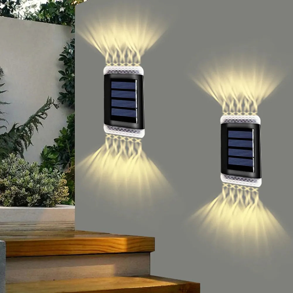 Solar Wall Light Outdoor Waterproof Balcony Lights For Courtyard Street Landscape Garden Decor Lamp