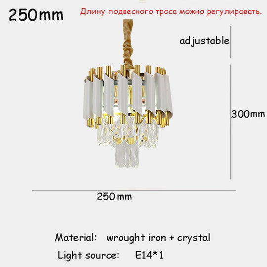 Nordic Luxury Crystal Chandelier E14 Living Room Ceiling Lamp Kitchen Hotel Lighting Art Home