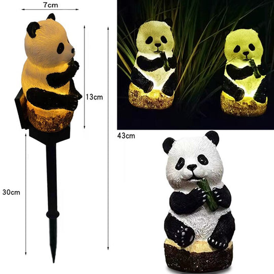 Solar Light For The Garden Panda Owl Lamp Outdoor Waterproof Lawn Stake Yard Home Courtyard Decor
