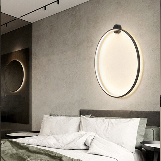 New Minimalist Led Wall Lamps For Bedroom Bedside Sofa Background Light Stairwell Aisle Hallway