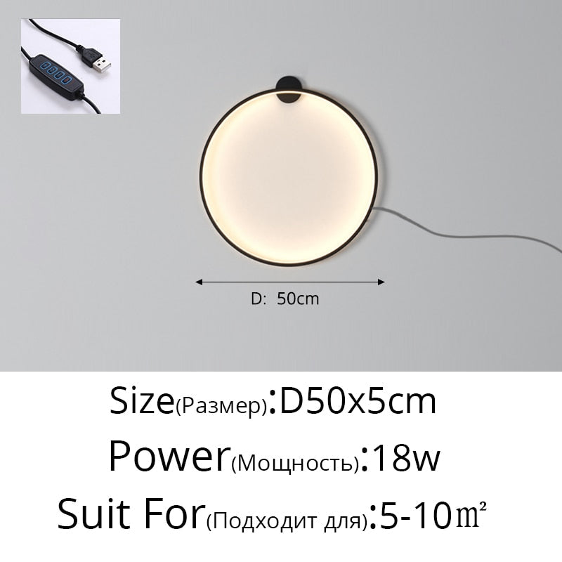 New Minimalist Led Wall Lamps For Bedroom Bedside Sofa Background Light Stairwell Aisle Hallway