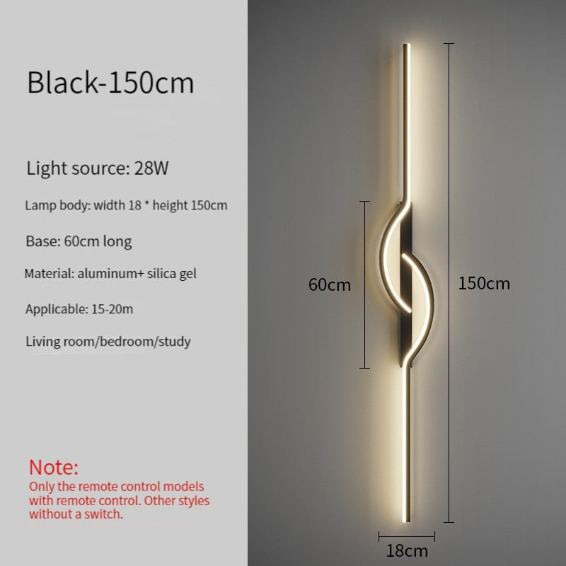 Led Bedside Wall Sconce Lamp For Living Room Bedroom Stair Modern Art Interior Lights Light Fixture