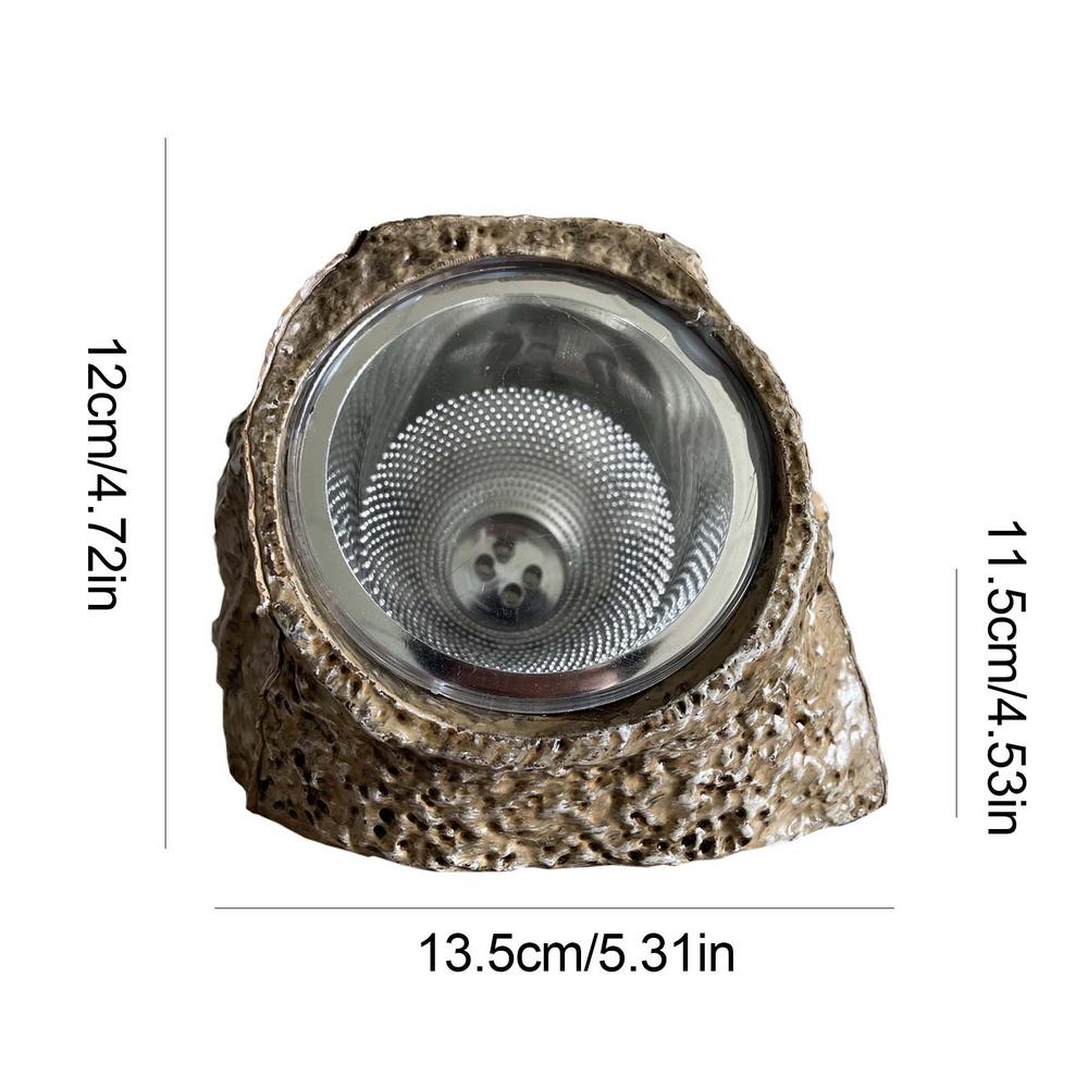 Solar Garden Lights Simulation Stone Outdoor Waterproof Led Rock Lamp For Patio Lawn Landscape