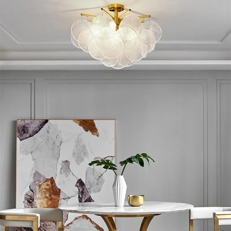 Helios Radiant Glass Led Chandelier: A Masterpiece Of Light And Elegance Ceiling