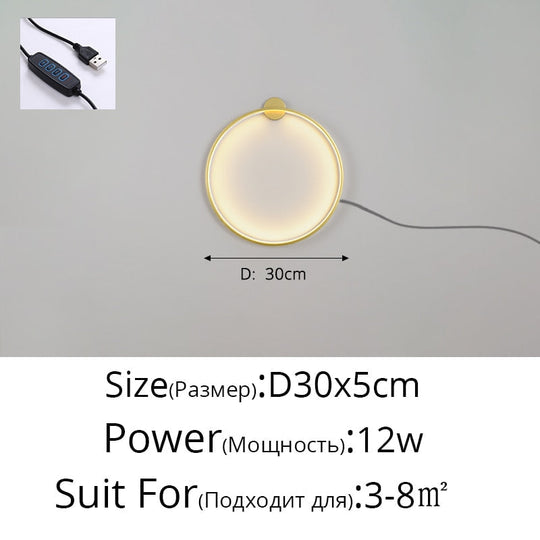 New Minimalist Led Wall Lamps For Bedroom Bedside Sofa Background Light Stairwell Aisle Hallway