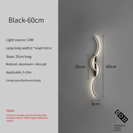 Led Bedside Wall Sconce Lamp For Living Room Bedroom Stair Modern Art Interior Lights Light Fixture