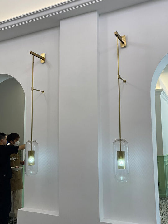 Postmodern Glass Wall Lights Vintage Luxury Gold Led Lamp Sconces For Bedroom Home Indoor Decor