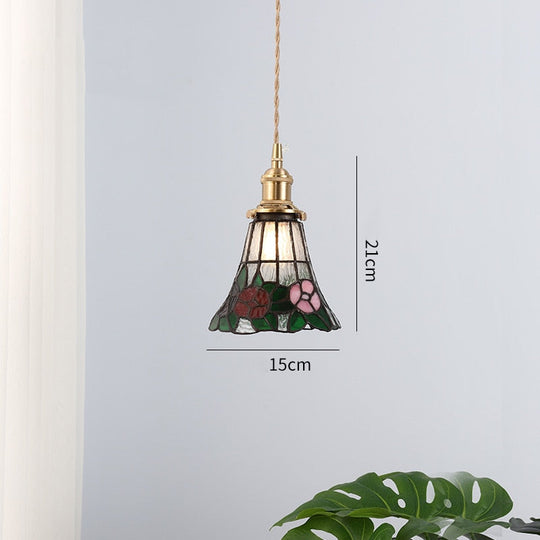 New Nordic Glass Led Pendant Lights Fixtures Copper Bedroom Dinning Room Restaurant Modern Hanging